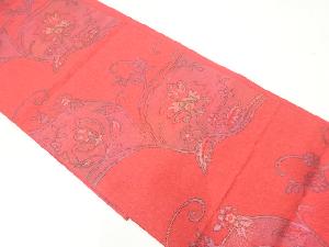 リサイクル　唐花模様織出し名古屋帯